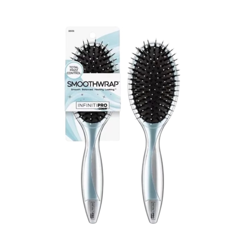 Conair InfinitiPRO Detangle Hairbrush Reduces Frizz, Icy Blue NEW